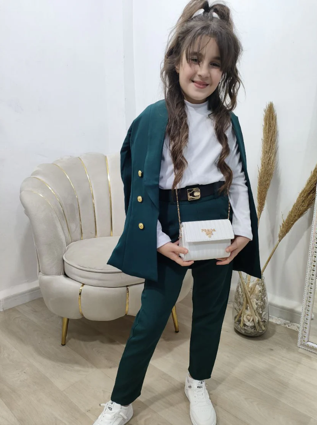 Ensemble Classique Chic – 5 Pièces (Fille) - الصورة 5