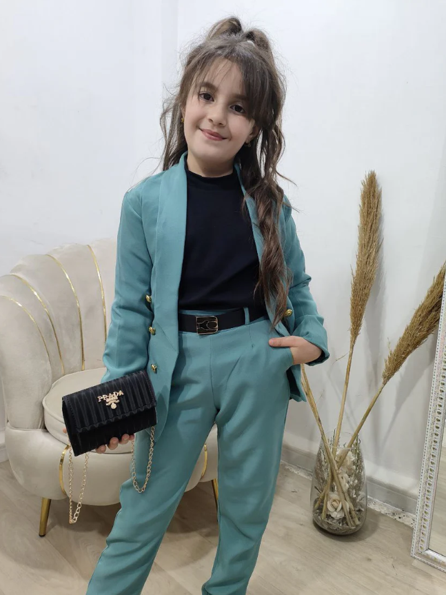 Ensemble Classique Chic – 5 Pièces (Fille) - الصورة 3